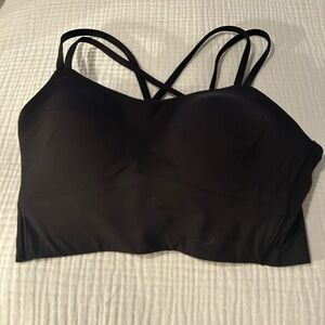 lululemon athletica Midnight Black Strappy Sports Bra